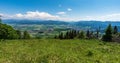View from Predny Choc hill in Chocske vrchy mountains in Slovakia Royalty Free Stock Photo
