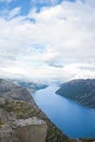 View on preikestolen in Norway