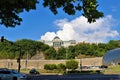 Tbilisi, Georgia. View of the Presidential Palace, modern building recently rebuilt on a hill near the Kura river. Royalty Free Stock Photo