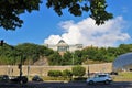 Tbilisi, Georgia. View of the Presidential Palace, modern building recently rebuilt on a hill near the Kura river. Royalty Free Stock Photo