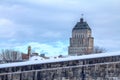 View of the Price Building Edifice Price from the Quebec City Ramparts Royalty Free Stock Photo