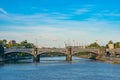 View on Princess Bridge over Yarra river in Melbourne