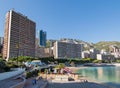 View of the Principality of Monaco and Montecarlo Royalty Free Stock Photo