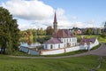 View of the Priory Palace on a September afternoon, Gatchina