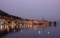 View of the promenade of Lake Garda in the evening. Royalty Free Stock Photo