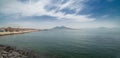 View of the promenade of Naples Mergellina