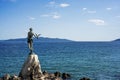 View from the Promenade of Opatija in Istria at sunny summer day. Royalty Free Stock Photo