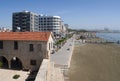 The view promenade Phinikoudes. Cyprus Royalty Free Stock Photo