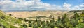 View of the promised land as seen from Mount Nebo in Jordan Royalty Free Stock Photo