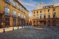 View of Provence typical city Aix en Provence