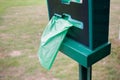 public dog poop bag dispenser