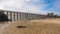 View of the Pudding Creek Trestle on Pudding Creek Beach in California Royalty Free Stock Photo