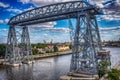 View of Puente Transbordador, also known as Buenos Aires Transporter Bridge. Argentina.