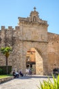 View at the Puerta de Sol in the streets of Plasencia in Spain