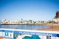 View of Puerto de Mogan beach during a sunny summer day, the city is one of the most famous Gran Canaria touristic destinations