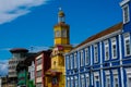 View of Puerto Montt downtown and Padres Jesuitas Church