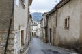 View of Puerto Pollensa in the Balearic Islands, Spain, old stone streets and traditional architecture