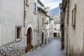 View of Puerto Pollensa in the Balearic Islands, Spain, old stone streets and traditional architecture