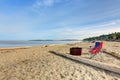 View of Puget Sound from Alki Beach Park Royalty Free Stock Photo