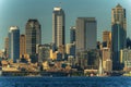 View of Puget Sound and Downtown Seattle, Washington, USA Royalty Free Stock Photo