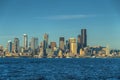 View of Puget Sound and Downtown Seattle, Washington, USA Royalty Free Stock Photo