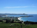 Puketeraki Lookout of Karitane Beach Royalty Free Stock Photo