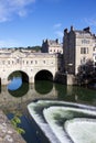 View of Pulteney Bridge and the River Avon, Bath, England