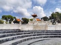 A view on the Pura Geger Dalem Pemutih balinese hindu temple on Bali island in Indonesia