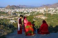 View of Pushkar lake from Savitri Mata temple