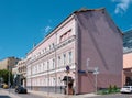 View of the Pushkin Hotel located in an old mansion built in 1883-189, Nastasinsky Lane, attraction