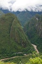 View at the Putucusi Mountain, Machu Picchu, Peru Royalty Free Stock Photo