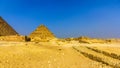 View of the Pyramid of Henutsen (G1-c) in Giza