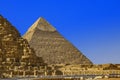 View of the pyramids in Giza, Kairo, Egypt Royalty Free Stock Photo
