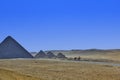 View of the pyramids in Giza, Kairo, Egypt Royalty Free Stock Photo