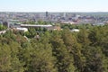 View from Pyynikki observation tower to Tampere city center