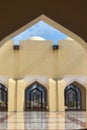 View of Qatar State Mosque Courtyard Royalty Free Stock Photo