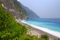 View of Qingshui Cliff, parts of Taroko National Park, located at Hualien, Royalty Free Stock Photo