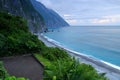 View of Qingshui Cliff, parts of Taroko National Park, Royalty Free Stock Photo