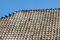 View of the quality tile roof of the old house Royalty Free Stock Photo