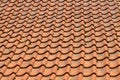 View of the quality tile roof of the old house Royalty Free Stock Photo