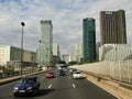 View of the quarter of La Defense in Paris Royalty Free Stock Photo
