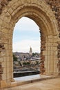 View of quay des Carmes from Angers Castle