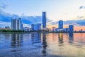 View of quay wharf embankment Yekaterinburg City.