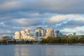 View of quay wharf embankment Yekaterinburg City Royalty Free Stock Photo