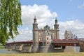 View of Queen Louise Bridge summer afternoon. Sovetsk, Kaliningrad region Royalty Free Stock Photo