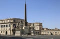 View of Quirinal`s square piazza del Quirinale with its ancien