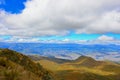 View of Quito from hike up Ruco Pichincha Royalty Free Stock Photo
