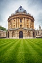 The view of Radcliffe Camera in the center of Radcliffe Square. Oxford University. Oxford. England Royalty Free Stock Photo