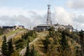 View of the radio tower on the mountain. Mont-Tremblant