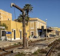 View of the railroad tracks. Railway transport